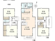 【東京都/板橋区常盤台】板橋区常盤台1丁目　2号棟 間取り図