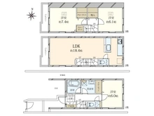 【東京都/世田谷区代田】世田谷区代田2丁目　中古戸建 間取り図