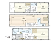 【東京都/目黒区八雲】目黒区八雲2丁目　新築戸建 間取り図