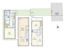 【東京都/台東区根岸】台東区根岸3丁目　新築戸建　3号棟 間取り図
