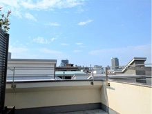 【東京都/目黒区東が丘】目黒区東が丘2丁目　中古戸建 3階：北側テラスからの眺望