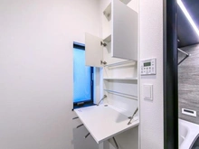 【東京都/立川市富士見町】立川市富士見町2丁目新築戸建　1号棟 収納：2階洗面室内