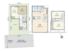 【東京都/立川市富士見町】立川市富士見町2丁目新築戸建　2号棟 間取り図