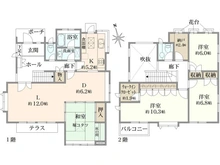【東京都/町田市三輪緑山】町田市三輪緑山2丁目　戸建 間取り図