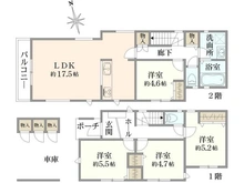 【神奈川県/川崎市幸区小向町】川崎市幸区小向町 新築戸建 B棟／全2棟 間取り図