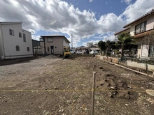 【神奈川県/平塚市東中原】～新築戸建～ 平塚市東中原2丁目　1号棟/全2棟 現地（建築前）：全2棟/右側