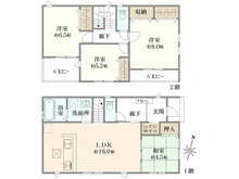 【神奈川県/平塚市東中原】～新築戸建～ 平塚市東中原2丁目　1号棟/全2棟 間取り図