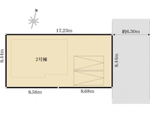 【神奈川県/平塚市東中原】～新築戸建～ 平塚市東中原2丁目　2号棟/全2棟 区画図