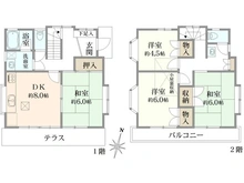 【東京都/町田市金森東】町田市金森東3丁目　戸建 間取り図