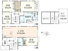 【神奈川県/横浜市青葉区田奈町】横浜市青葉区田奈町　戸建 間取り図