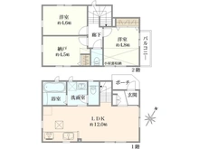 【神奈川県/相模原市南区御園】相模原市南区御園3丁目 中古戸建 間取り図