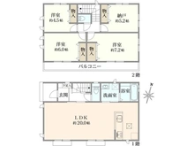 【神奈川県/秦野市北矢名】秦野市北矢名 新築戸建 B号棟／全3棟 間取り図