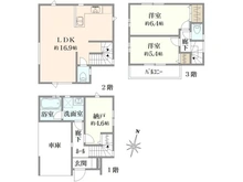 【神奈川県/川崎市川崎区小田】川崎市川崎区小田5丁目　新築戸建 F棟／全6棟 間取り図