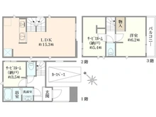 【神奈川県/横浜市磯子区磯子】横浜市磯子区磯子7丁目新築戸建　3号棟 間取り図