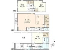 【東京都/町田市中町】町田市中町3丁目新築戸建　1号棟 間取り図