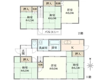 【神奈川県/横須賀市衣笠栄町】横須賀市衣笠栄町　中古戸建 間取り図