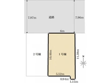 【神奈川県/横浜市鶴見区浜町】横浜市鶴見区浜町 新築戸建 1号棟/全2棟 区画図