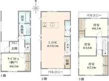 【神奈川県/横浜市鶴見区浜町】横浜市鶴見区浜町 新築戸建 2号棟/全2棟 間取り図