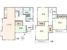 【東京都/町田市金井】町田市金井8丁目　戸建 間取り図