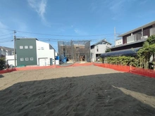 【神奈川県/茅ヶ崎市緑が浜】茅ヶ崎市緑が浜新築戸建　1号棟 現地（建築前）：全2区画（右側）