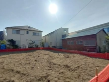 【神奈川県/茅ヶ崎市緑が浜】茅ヶ崎市緑が浜新築戸建　2号棟 現地（建築前）：全2区画（右側）