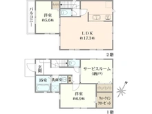 【神奈川県/相模原市南区上鶴間】相模原市上鶴間1丁目 新築戸建 2号棟／全3棟 間取り図