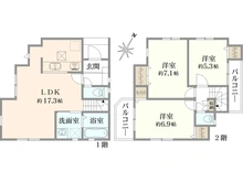 【神奈川県/相模原市南区上鶴間】相模原市南区上鶴間1丁目　新築戸建 3号棟／全3棟 間取り図