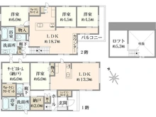 【神奈川県/相模原市南区御園】相模原市南区御園2丁目　戸建 間取り図