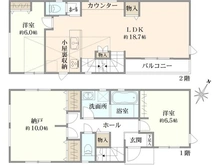 【東京都/立川市錦町】立川市錦町5丁目　新築戸建　B号棟（全2棟） 間取り図