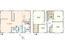 【神奈川県/横浜市保土ケ谷区上星川】横浜市保土ケ谷区上星川2丁目　戸建 間取り図