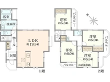 【神奈川県/横浜市南区中里】南区中里2丁目　中古戸建 間取り図