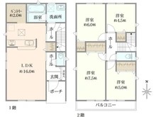 【神奈川県/横浜市瀬谷区阿久和西】横浜市瀬谷区阿久和西4丁目　4号棟 間取り図