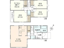 【神奈川県/横浜市旭区さちが丘】横浜市旭区さちが丘戸建て 間取り図