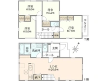 【神奈川県/横浜市旭区上白根】旭区上白根二丁目新築戸建 間取り図