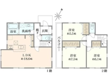 【神奈川県/横浜市南区別所】南区別所6丁目　新築戸建　1号棟（全2棟） 間取り図