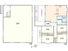 【埼玉県/蕨市塚越】蕨市塚越三丁目中古戸建 間取り図