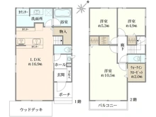 【神奈川県/横浜市青葉区市ケ尾町】横浜市青葉区市ヶ尾町　戸建 間取り図