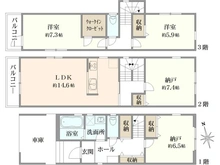 【神奈川県/横浜市保土ケ谷区瀬戸ケ谷町】横浜市保土ケ谷区瀬戸ケ谷町　戸建 間取り図