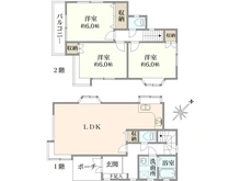 【神奈川県/横浜市南区永田北】南区永田北2丁目　中古戸建 間取り図