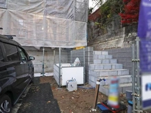 【神奈川県/横浜市栄区桂台北】栄区桂台北　新築戸建 建築中の外観