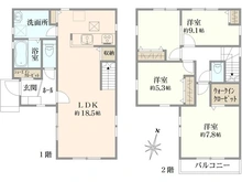 【神奈川県/横浜市磯子区杉田】横浜市磯子区杉田6丁目 　新築戸建 間取り図