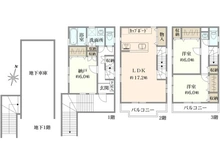 【神奈川県/横浜市神奈川区松見町】神奈川区松見町4丁目　中古戸建 間取り図