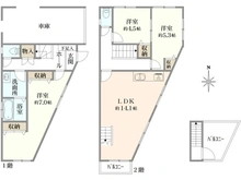 【神奈川県/藤沢市片瀬海岸】藤沢市片瀬海岸2丁目　中古戸建 間取り図