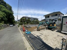 【神奈川県/鎌倉市腰越】鎌倉市腰越　新築戸建　全1棟 建築中の外観