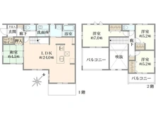【神奈川県/鎌倉市腰越】鎌倉市腰越　新築戸建　全1棟 間取り図