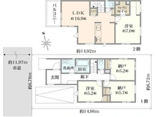 【神奈川県/横浜市栄区小山台】横浜市栄区小山台2丁目　新築戸建　2号棟/全2棟 間取り図