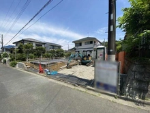 【神奈川県/鎌倉市腰越】鎌倉市腰越　新築戸建　全1棟 建築中の外観