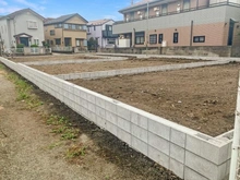 【神奈川県/藤沢市亀井野】藤沢市亀井野 新築戸建 3号棟/全3棟 現地(建築前):全3棟、3号棟は手前側