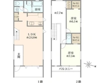 【神奈川県/鎌倉市西鎌倉】鎌倉市西鎌倉二丁目　新築戸建　B棟/全2棟 間取り図