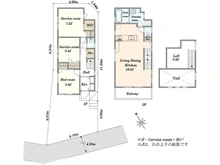 【神奈川県/茅ヶ崎市浜竹】茅ヶ崎市浜竹1丁目 一戸建 間取り図